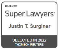 Rated by Super Lawyers | Justin T. Surginer | Selected In 2022 | Thomson Reuters